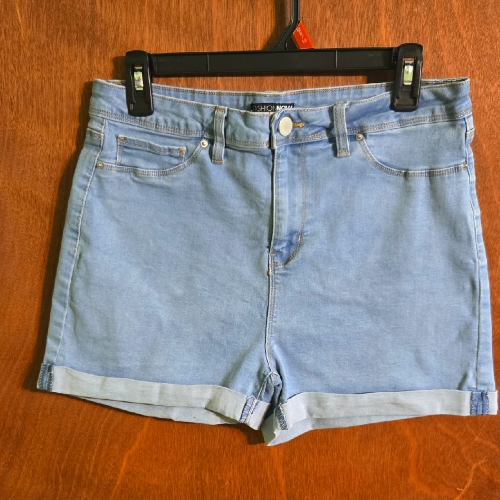 Fashion Nova Sky Blue Jean Shorts